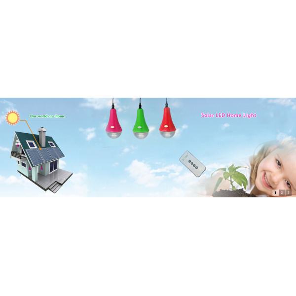 Solar power home lighting kits 9W panel lithium battery with remote control