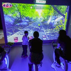 Immersive Fitness Dynamic Cycling Vibrant Virtual Landscapes With Cutting-Edge