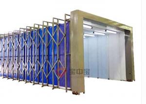 China Mobile Telescopic Folding Track Spray Booth For Mechanical Industry Equipment on sale