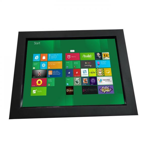 Quality 12.1 inch industrial chassis LCD touch monitor displays with VGA,DVI,HDMI input for koisk,gaming for sale
