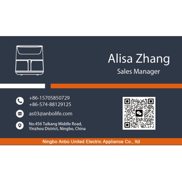 6L 7L 8L Air Electric Fryer Hot Air Fryer Stainless Steel