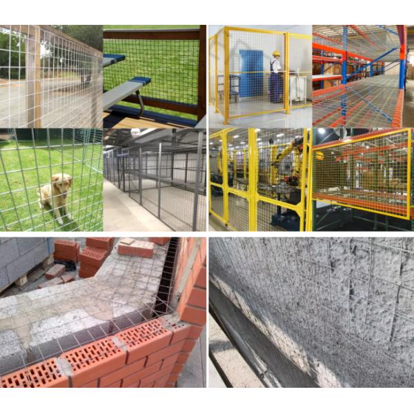 application of welded wire mesh panels