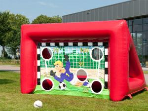 China Outdoor Inflatable Sports Games Portable Kids Inflatable Football Soccer Goal on sale