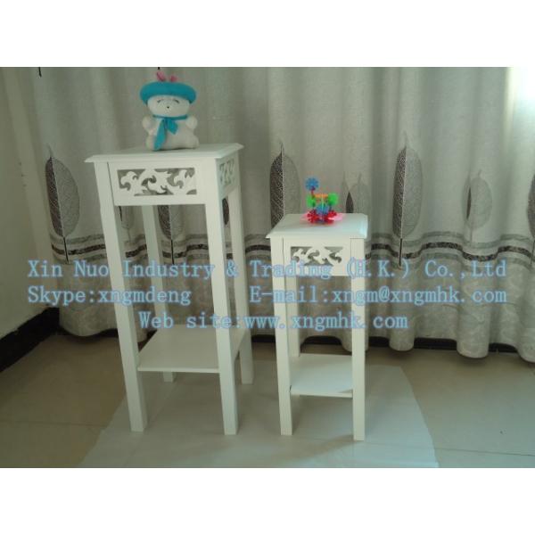 Wooden table, wooden flower pot holder, wooden living room furniture