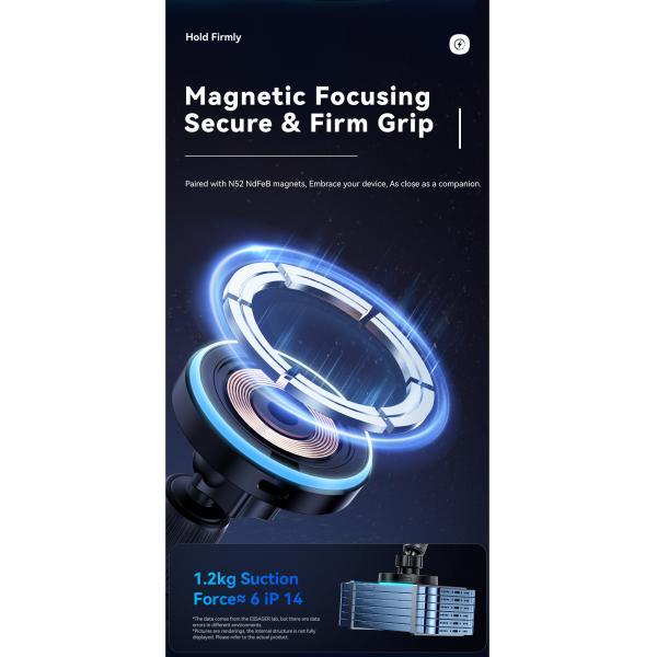 Magnetic 15W Wireless Charging Air Vent Car Mount Phone Holder ESSAGER T1