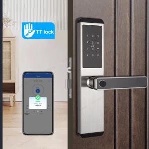 China TH522 Apartment Smart Door Lock With Fingerprint Code IC Card Key TTLock Unlock on sale