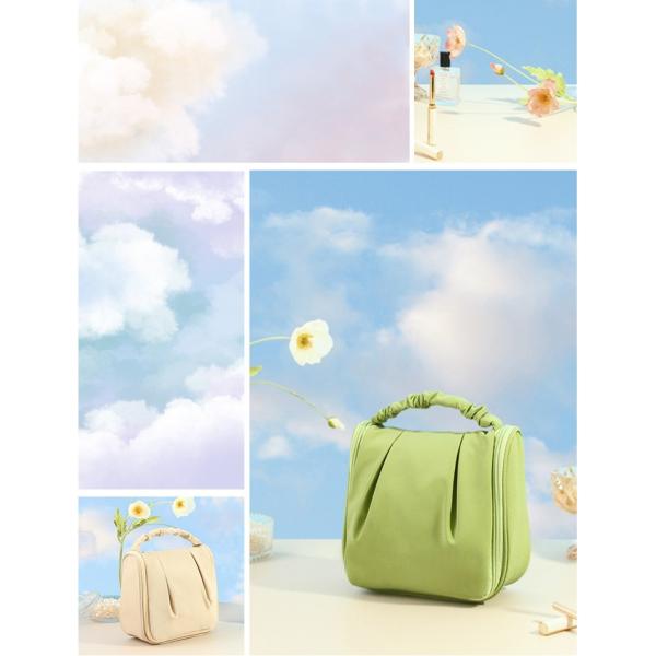 PVC Waterproof Camping Cooler Bag Washing Hanging Travel Toiletry Bag Cosmetic Storage