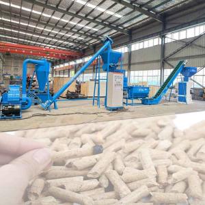 China Stove Burner Biomass Pellet Production Line 6mm Wood Pellet Manufacturing Plant wholesale