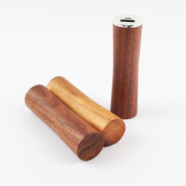 Li Ion 18650 Battery Portable Power Bank Walnut Wooden Material