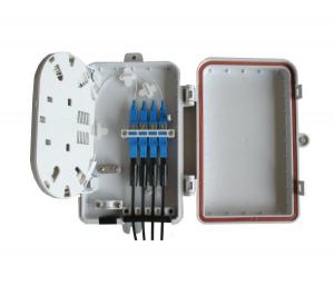 China FTTH indoor wall mounted 4 out ports fiber optic terminal box with SC/UPC pigtail and adapter wholesale