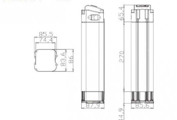 Rechargeable Lithium Electric Bike Battery Waterproof Deep Cycle