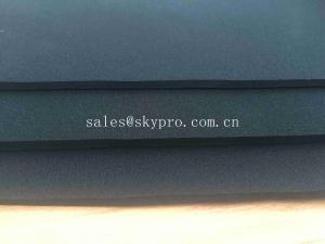 China 3mm Elastic Laminated Double Side N Fabric Fireproof Sealing Black CR Foam Neoprene Sheet on sale