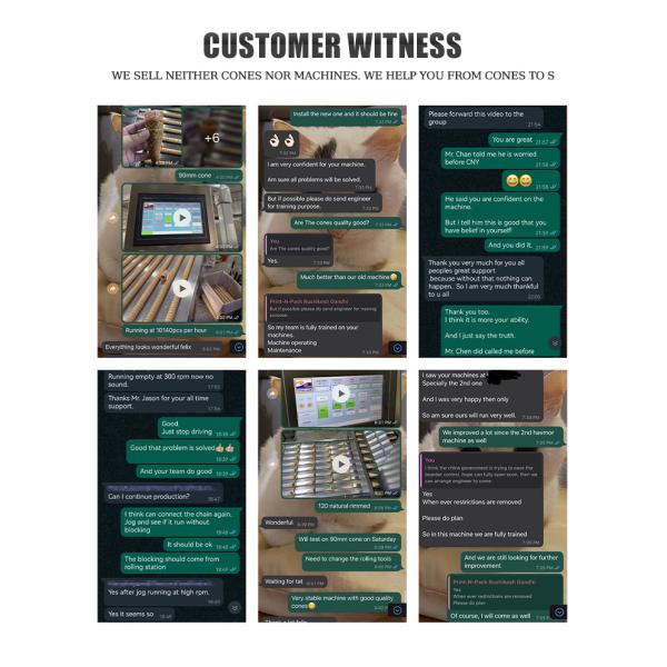 Video Technical Support After Service Ice Cream Cone Production Line For High Productivity In Commercial Applications