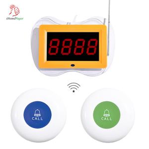 China China supply wholesale wireless waiter pager display receiver and call button for restaurant and hotel wholesale