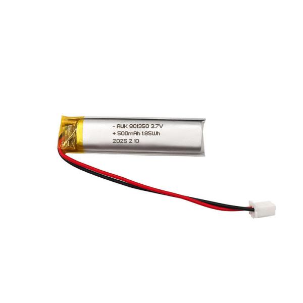 AUK 801350 3.7V 500mah Lipo Battery Lithium Polymer Battery For Electric Toothbrush With CE And IEC62133