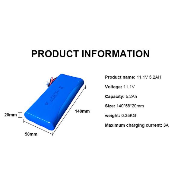 Factory Direct Sale Lighting 18650 11.1v 5.2ah 2200mAh 2600mAh 3000mAh 7.4V 14.8V Li-ion Lithium Battery Pack