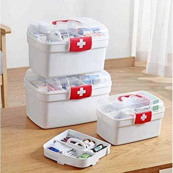 Home Multifunctional Travel First Aid Kit Double Layer First Aid Box With Medicine