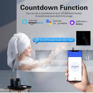 8000W Power Tuya Smart WIFI Switch Remote Wifi Water Heater Switch Voice App