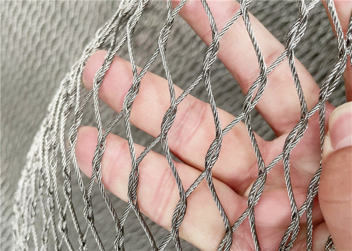2mm Stainless Steel Cable Mesh Netting 316 Grade Used For Safety Nets