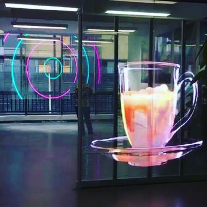 High Performance Indoor Virtual Production P3.91-7.82 Curtain Film Transparent LED Display