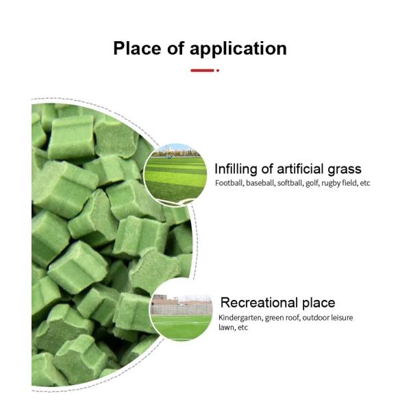 Outdoor TPE Artificial Turf Sand Infill Particles Nontoxic Wear Resistant