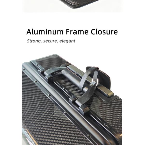 Upgrade Your Travel Experience with Unisex Carbon Fiber Shell Luggage featuring Spinner Caster and TSA Lock