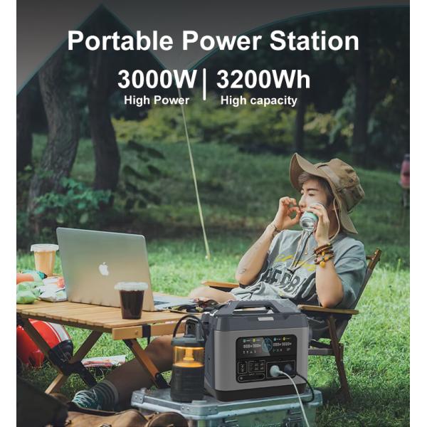 Type C NextGreenergy 3000W All in One Solar Portable Power Station for Outdoor and Home
