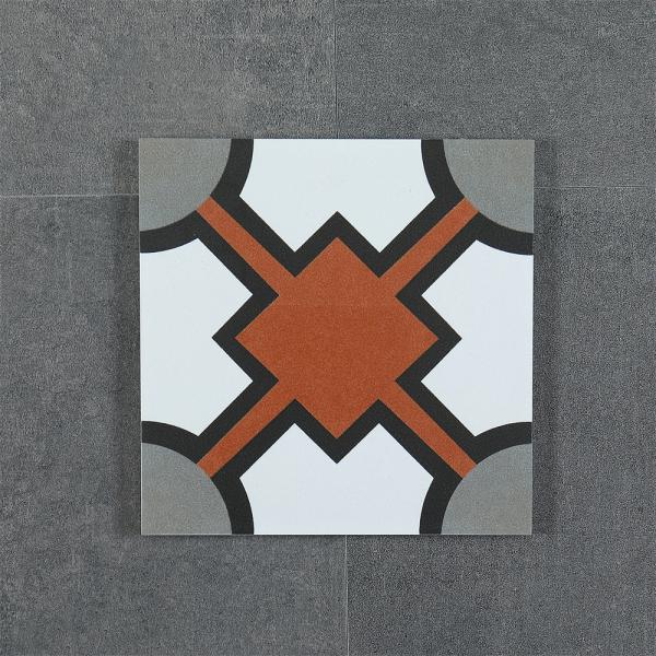 20x20cm Red Gray Ceramic Rustic Tile for Indoor Floor
