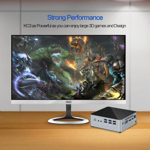Metal Chassis Intel Core I3 Mini Pc Intel® Kabylake-U,1xHDMI, 1xVGA,1xDP Support 4K
