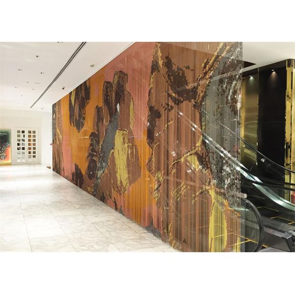 Corridor Decoration Aluminum Chain Door Curtain 2.2m Height