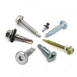 China China Wholesale Galvanised Metal Hexagon Head Tek Wood Stainless Steel Hex Self Drilling Screw With Epdm Washers Roofing on sale