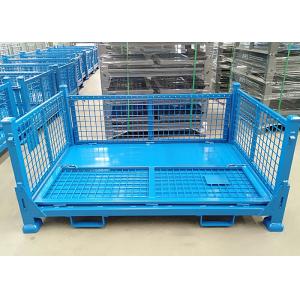 Industrial Large Stillage Pallet Cage Powder Coating Half Height