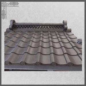China Traditional Clay Japanese Roof Tiles 2mm Thick Hotel Temple Matt on sale