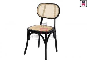 China Lacquered Armless Cane Dining Room Chairs With Ash Wood wholesale