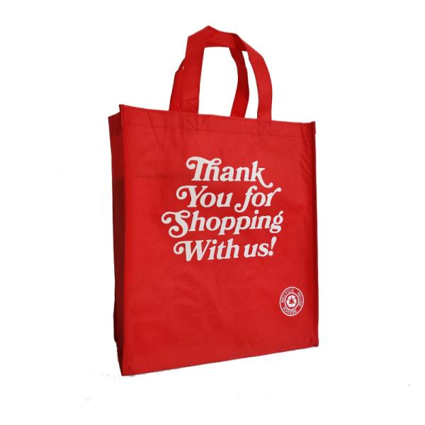 Reusable Grocery Bags Large Non Woven Shopping Bags Foldable Portable Tote Custom Eco-Friendly Tote Bag With Logo Printing Fashionable Handled Non