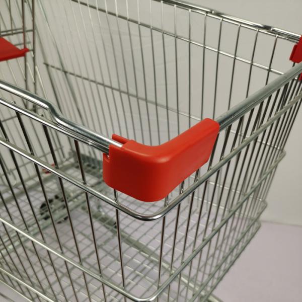 Galvanized Metal Net Basket Supermarket Shopping Cart 210L Super Large Capacity
