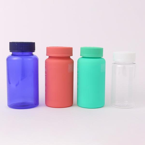 100cc 150cc 175cc Medicine Bottle Recycled PET Soft Touch Matte Plastic Pill Bottle With CRCcap
