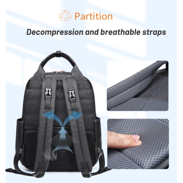 20L-35L Soft Handle Multifunctional Diaper Bag Backpack 31*17*40cm