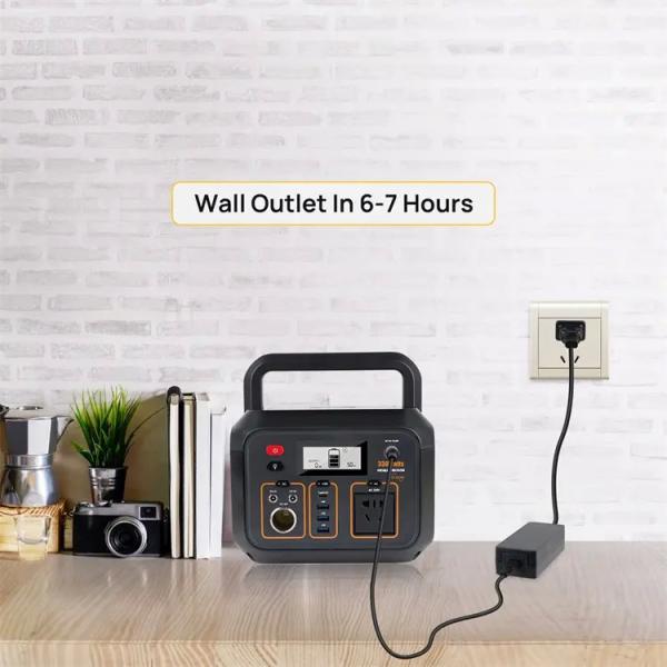 Self Driving Camping Portable Power Station 330W 317.4Wh Wireless Charging Power Station