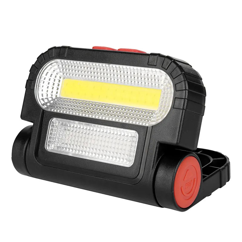 China Battery Powered Handheld LED Work Light 9.9x2.9x7.1cm Mini Work Light 180lm Waterproof Stand Hook Red Warning wholesale