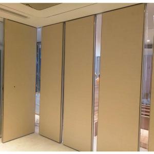 China Movable Acoustic Wall Partition Hotel Restaurant Divider Electric Motorized wholesale