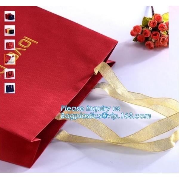 Custom Your Own Logo Design Printed Durable Shopping Carrier Packing 210Gsm Clothes Art Coated Paper Bag, bagease packag