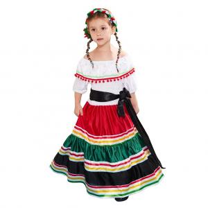 China Young Girl Festival Dress Day of the Dead Halloween Cosplay Costume in Dresses Style on sale