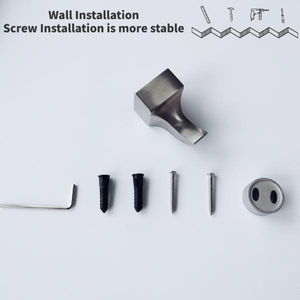 35mm Bathroom Robe Hooks Stainless Steel SUS304 Wall Mounted