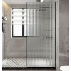 China 8-10mm Rainbow Figured Tempered Glass Shower Screen Bathroom Partitions Cubicles Divisions on sale