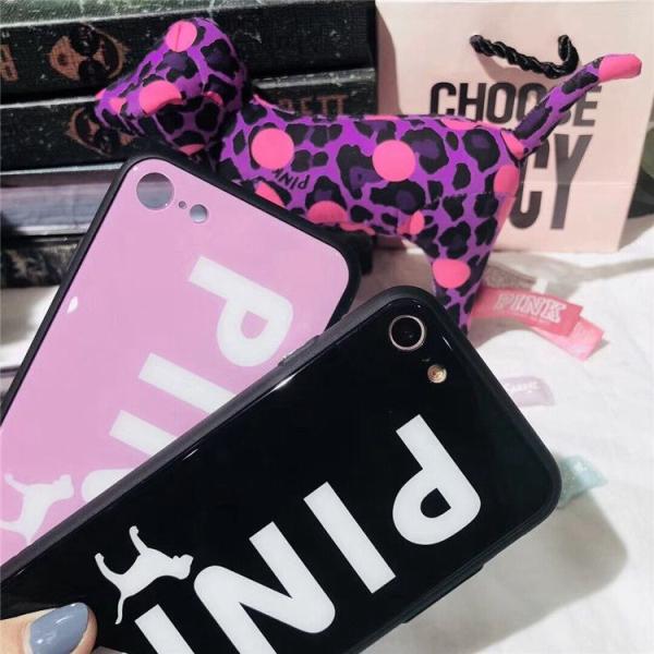Pink Falling Resistance Girly Glass Tempered Phone Case