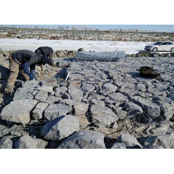 2x1x0.5m Gabion Wire Mesh Galvanized Hexagonal Woven Box