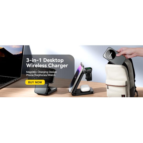 ESSAGER OJD-112 Series Desktop Cell Phone Wireless Charging Station OTP