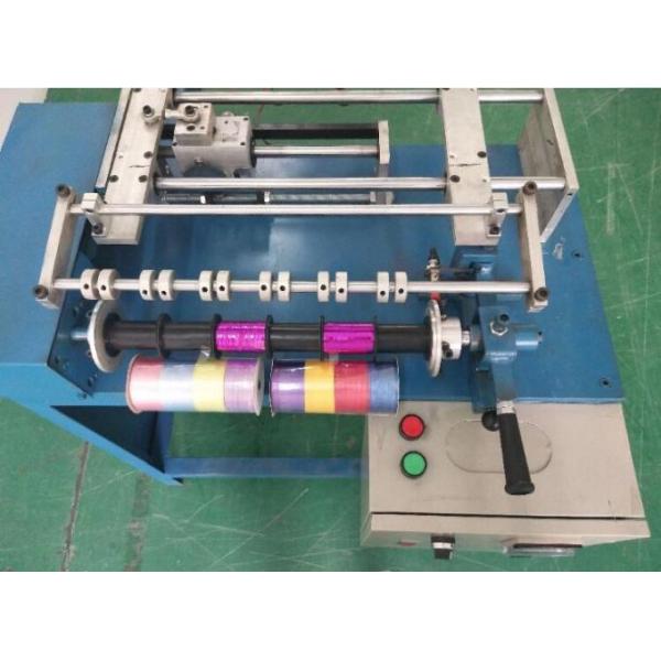 6 Heads Mini Metallic PP Ribbon Spool Satin Ribbon Roll Making Machine