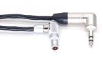Right Angle 00B 4pin To 3.5mm Audio Timecode Cable For Tentacle Sync Red Epic
